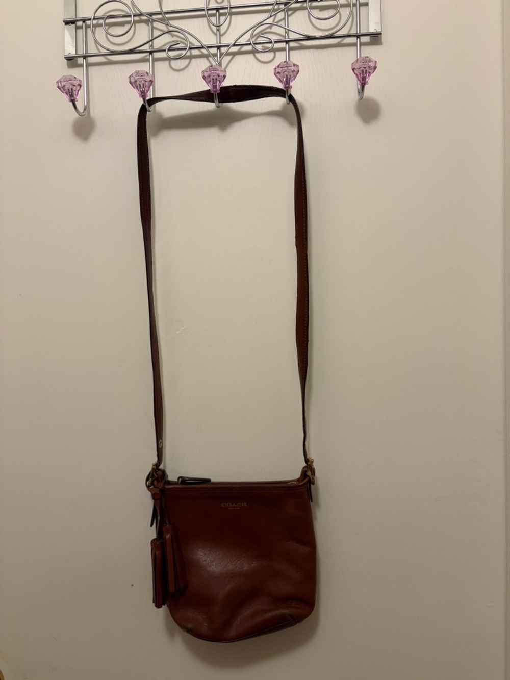 Vintage COACH black Ergo shoulder bag and Brown Legacy Crossbody bag. Set of two - Picture 7 of 9